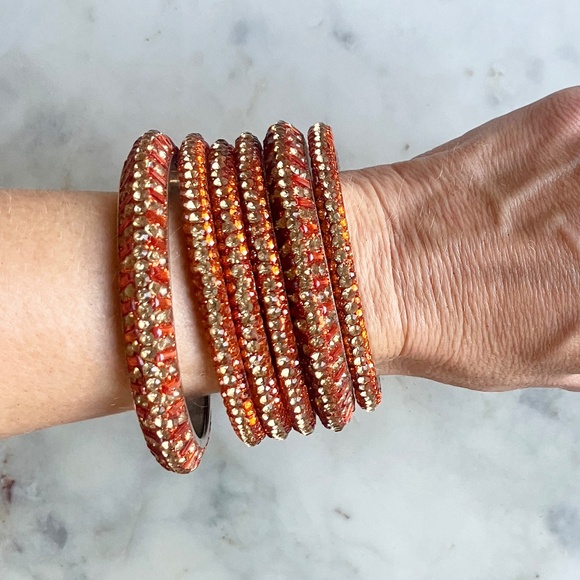 Rhinestone Bangle Set - Picture 3 of 3